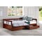 Alaterre Furniture Melody Twin to King Extendable Day Bed with Storage, Chestnut AJME1070 - alternate 2